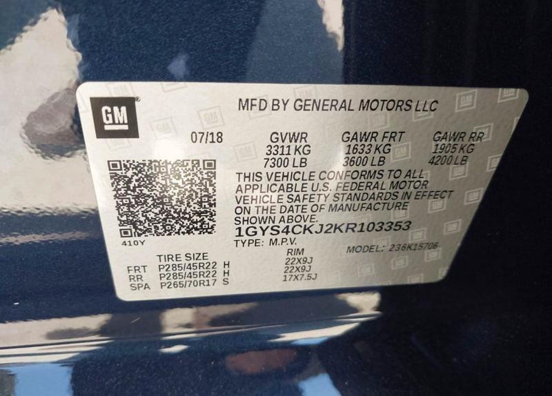 Aukcja sprzedaży 2019 Cadillac Escalade, vin: 1GYS4CKJ2KR103353, numer aukcji: 59128766