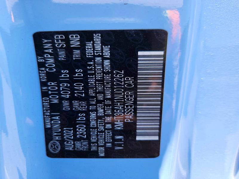 57428476 :رقم المزاد ، KMHT36AH1NU012262 vin ، 2022 Hyundai Veloster N مزاد بيع