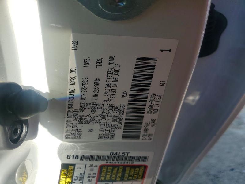 Продаж на аукціоні авто 2023 Toyota Tundra, vin: 5TFLA5AB5PX020303, номер лоту: 57271366