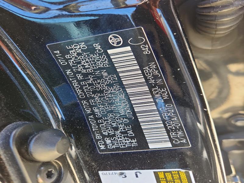 Продаж на аукціоні авто 2014 Toyota Prius, vin: JTDKN3DU4E0391122, номер лоту: 58055126