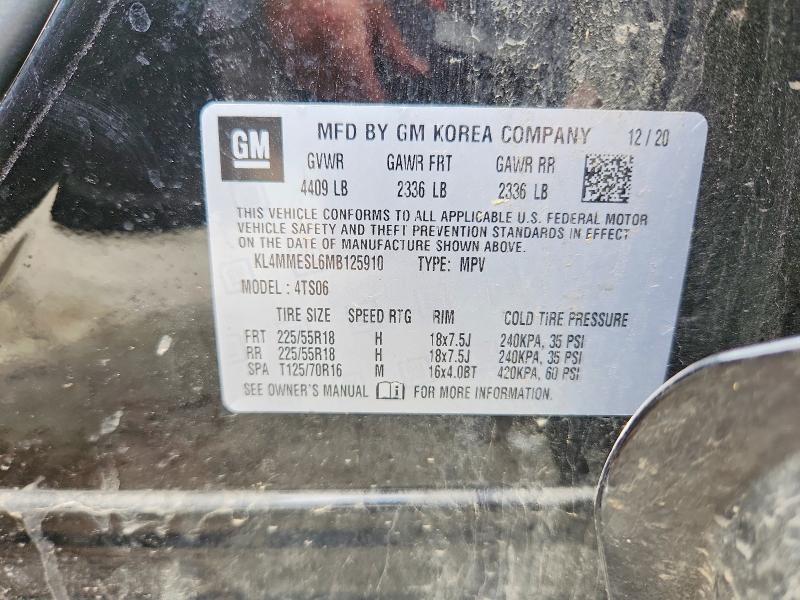 Aukcja sprzedaży 2021 Buick Encore Gx, vin: KL4MMESL6MB125910, numer aukcji: 56571376
