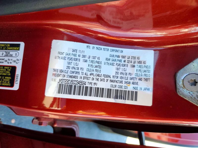 Продаж на аукціоні авто 2012 Mazda Cx-9, vin: JM3TB3CV5C0345584, номер лоту: 57003076