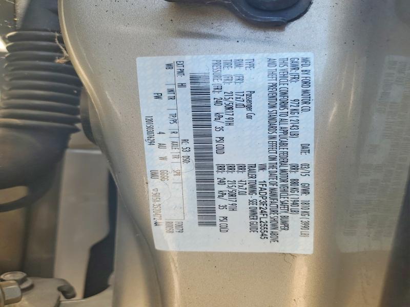 2015 Ford Focus მანქანა იყიდება აუქციონზე, vin: 1FADP3F24FL255545, აუქციონის ნომერი: 57161836