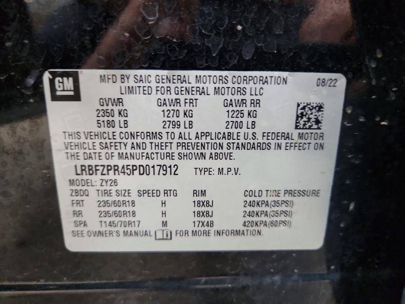2023 Buick Envision მანქანა იყიდება აუქციონზე, vin: LRBFZPR45PD017912, აუქციონის ნომერი: 55071106