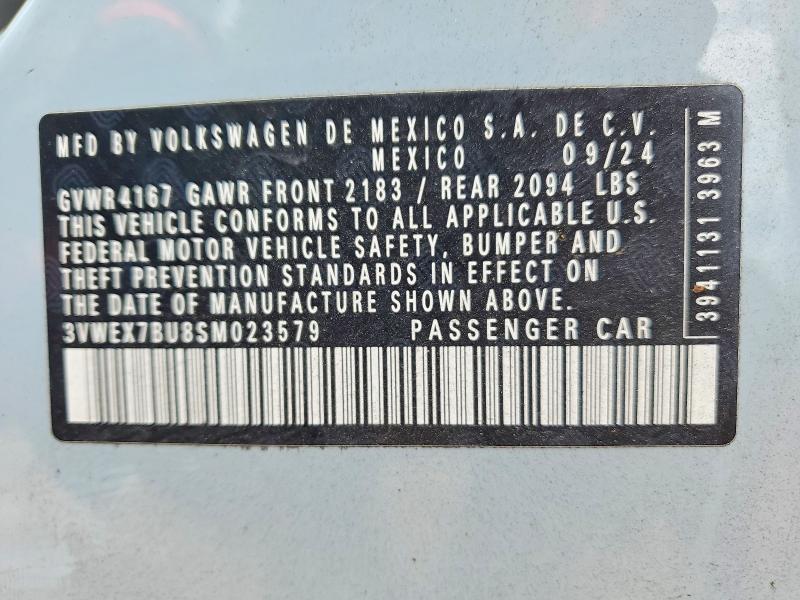 Aukcja sprzedaży 2025 Volkswagen Jetta, vin: 3VWEX7BU8SM023579, numer aukcji: 56195426