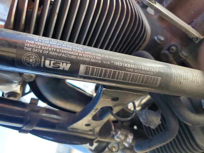 58295416 :رقم المزاد ، 1HD1KBM37FB687424 vin ، 2015 Harley-davidson Flhx مزاد بيع