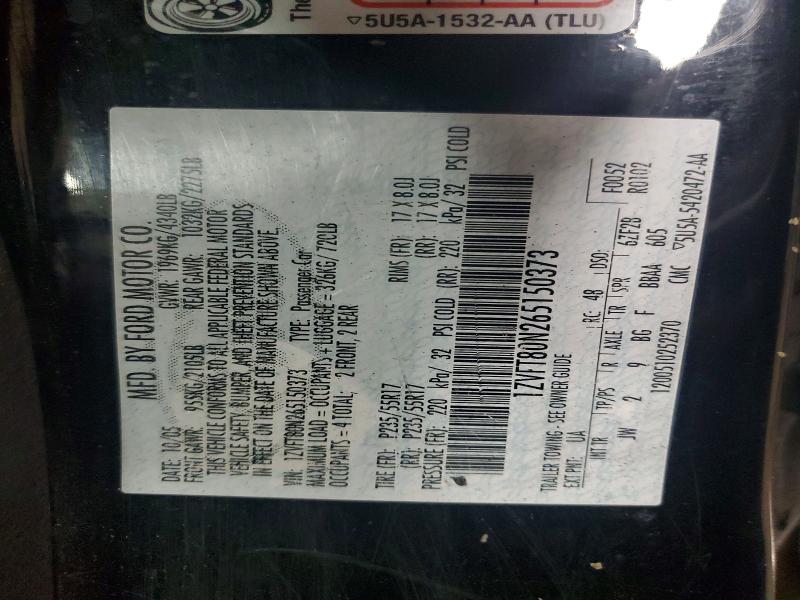 56634376 :رقم المزاد ، 1ZVFT80N265150373 vin ، 2006 Ford Mustang مزاد بيع