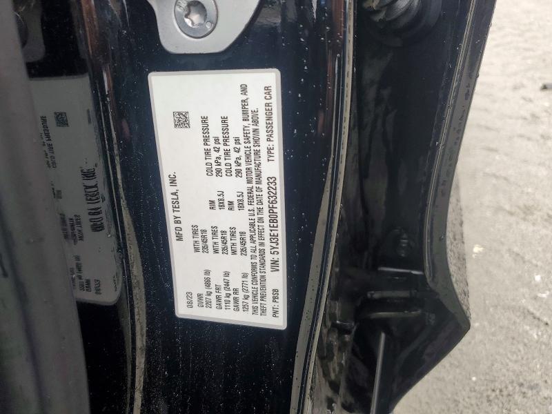 Продажа на аукционе авто 2023 Tesla Model 3, vin: 5YJ3E1EB0PF632233, номер лота: 56466786