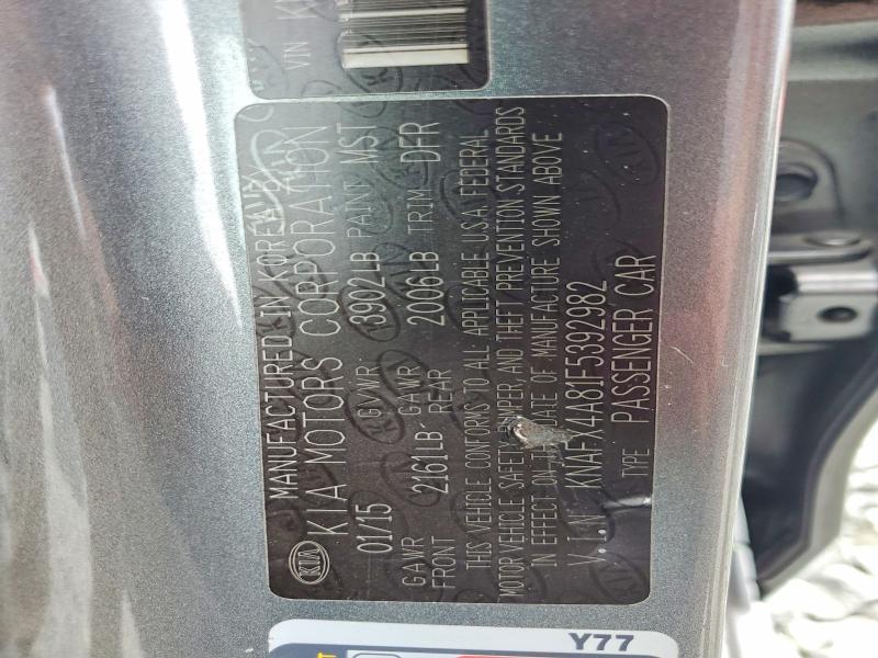 Продаж на аукціоні авто 2015 Kia Forte, vin: KNAFX4A81F5392982, номер лоту: 56711576