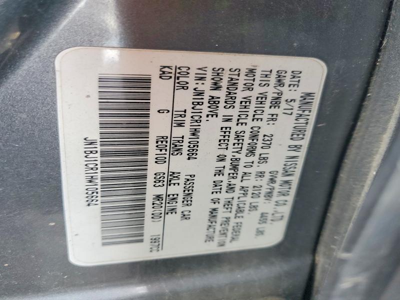 Auction sale of the 2017 Nissan Rogue Sport, vin: JN1BJ1CR1HW105664, lot number: 56569076
