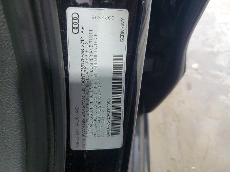 57689626 :رقم المزاد ، WAUFFAFC7FN009951 vin ، 2015 Audi A6 مزاد بيع