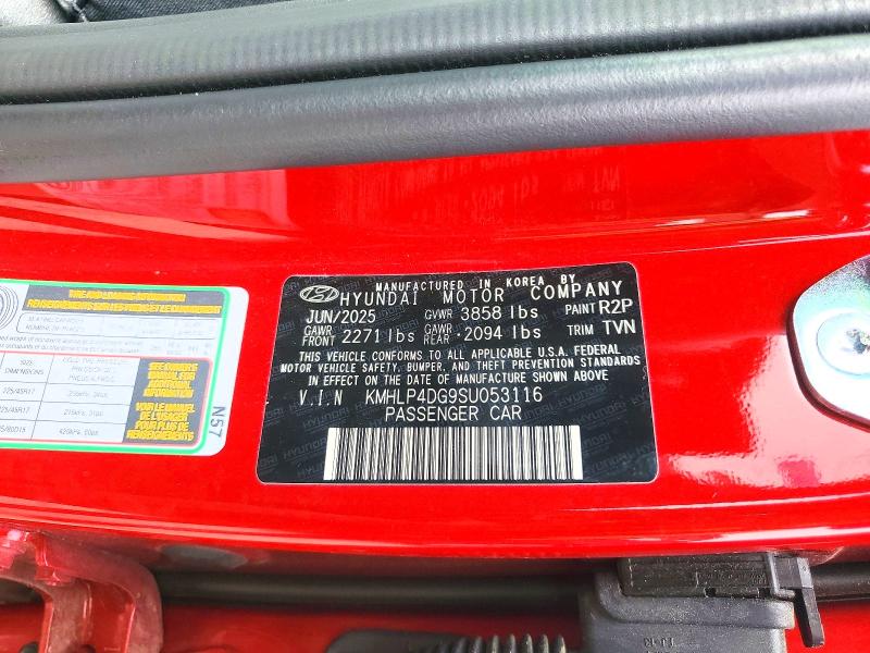 Продажа на аукционе авто 2025 Hyundai Elantra, vin: KMHLP4DG9SU053116, номер лота: 56960186