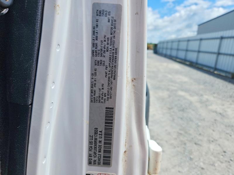 Продажа на аукционе авто 2024 Jeep Wrangler, vin: 1C4PJXKN9RW178559, номер лота: 58323176