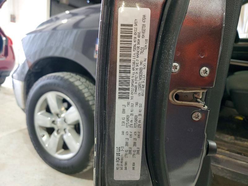58490756 :رقم المزاد ، 1C6RR7LT4KS639489 vin ، 2019 Ram 1500 Classic مزاد بيع