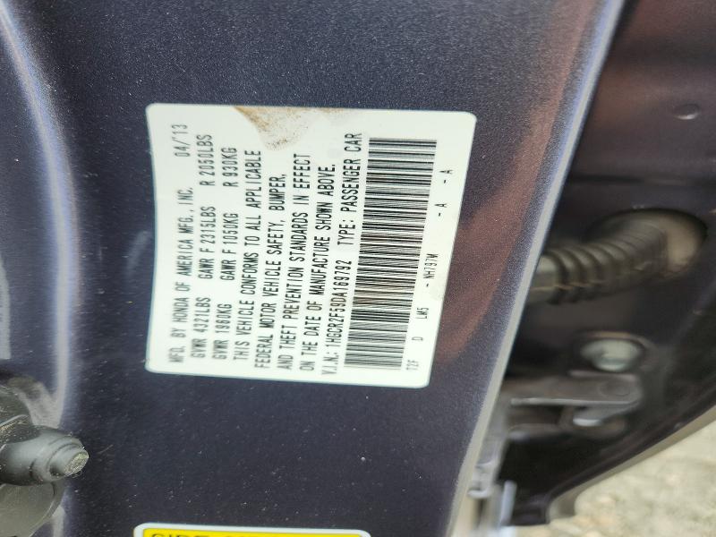 Aukcja sprzedaży 2013 Honda Accord, vin: 1HGCR2F59DA169792, numer aukcji: 58949816