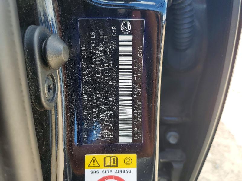Продажа на аукционе авто 2016 Lexus Es, vin: 58ABK1GGXGU031730, номер лота: 57151976