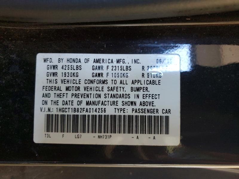 Aukcja sprzedaży 2015 Honda Accord, vin: 1HGCT1B82FA014256, numer aukcji: 55968336