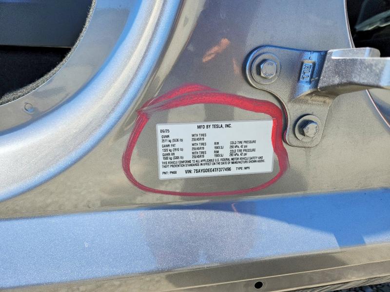 Aukcja sprzedaży 2026 Tesla Model Y, vin: 7SAYGDEE4TF377496, numer aukcji: 57260886
