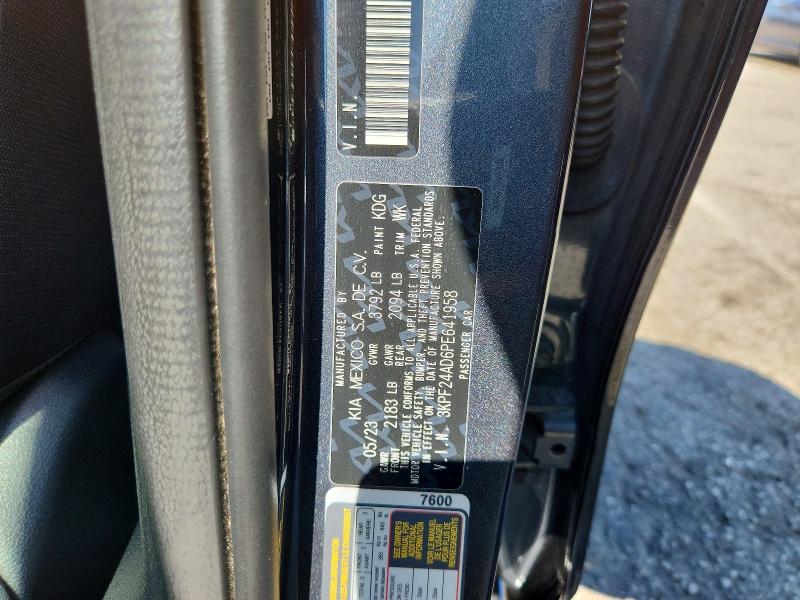Aukcja sprzedaży 2023 Kia Forte, vin: 3KPF24AD6PE641958, numer aukcji: 57730256