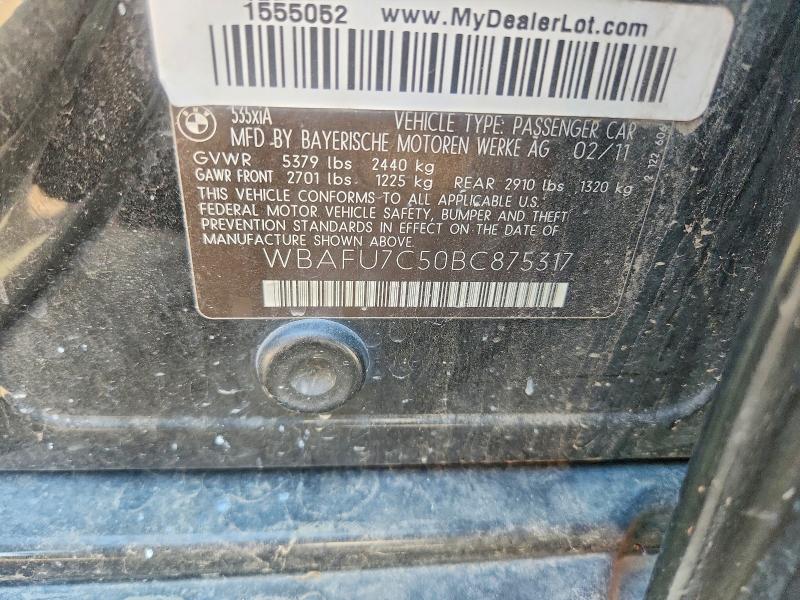 Продаж на аукціоні авто 2011 Bmw 535, vin: WBAFU7C50BC875317, номер лоту: 57439666