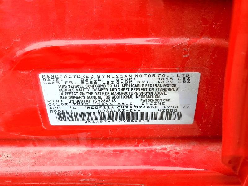 Aukcja sprzedaży 2016 Nissan Sentra, vin: 3N1AB7AP1GY284213, numer aukcji: 58084206