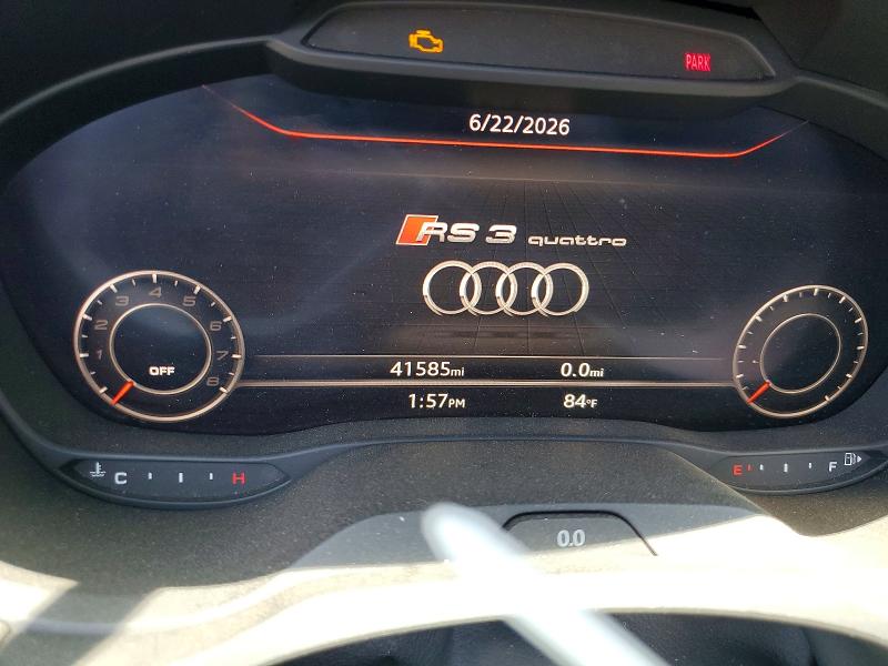 2019 Audi Rs3 მანქანა იყიდება აუქციონზე, vin: WUABWGFF1KA906637, აუქციონის ნომერი: 57626586