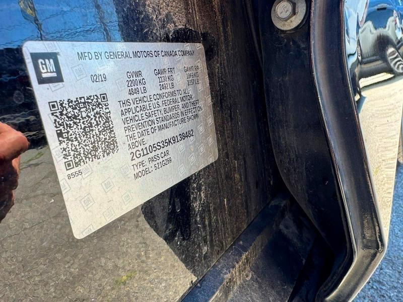 Продажа на аукционе авто 2019 Chevrolet Impala, vin: 2G1105S35K9138482, номер лота: 59377806