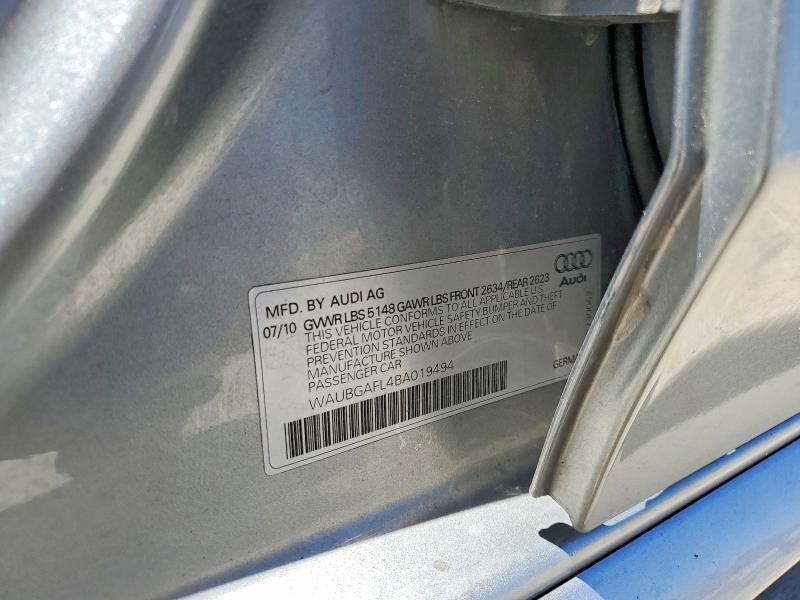 56144016 :رقم المزاد ، WAUBGAFL4BA019494 vin ، 2011 Audi S4 مزاد بيع