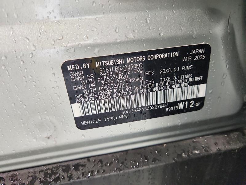 Продаж на аукціоні авто 2025 Mitsubishi Outlander, vin: JA4J3VA84SZ032794, номер лоту: 58486606