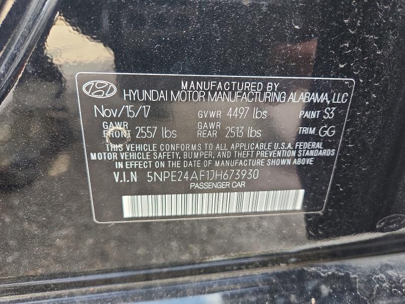 Продажа на аукционе авто 2018 Hyundai Sonata, vin: 5NPE24AF1JH673930, номер лота: 55937256