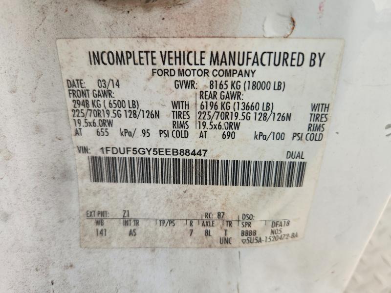 Продажа на аукционе авто 2014 Ford F550, vin: 1FDUF5GY5EEB88447, номер лота: 54554596