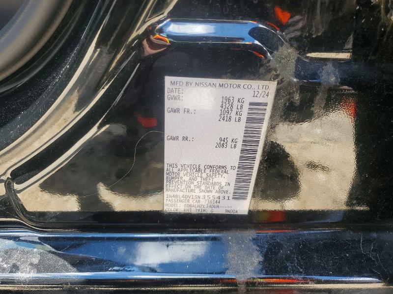 58620306 :رقم المزاد ، 1N4BL4DV1SN355431 vin ، 2025 Nissan Altima مزاد بيع