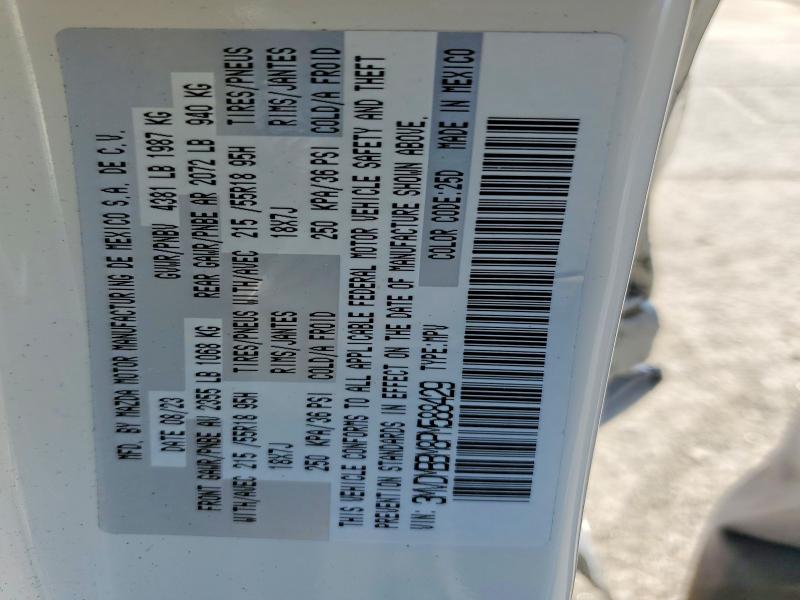 57326196 :رقم المزاد ، 3MVDMBBM8PM588429 vin ، 2023 Mazda Cx-30 مزاد بيع