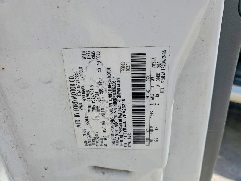 Продаж на аукціоні авто 2007 Ford Ranger, vin: 1FTYR44U47PA26325, номер лоту: 57190376