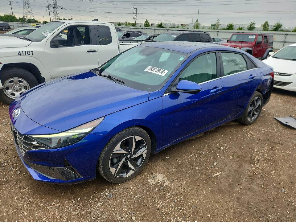 Aukcja sprzedaży 2021 Hyundai Elantra, vin: 5NPLP4AG5MH026744, numer aukcji: 55398966