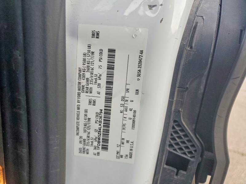 Продажа на аукционе авто 2020 Ford Transit, vin: 1FDBW5Z84LKB36794, номер лота: 55890536