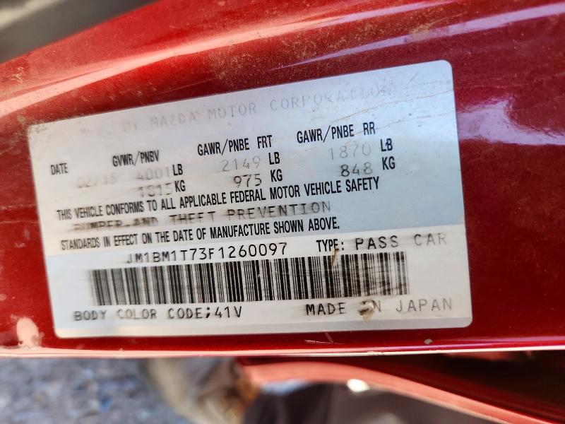 Auction sale of the 2015 Mazda 3, vin: JM1BM1T73F1260097, lot number: 57384696