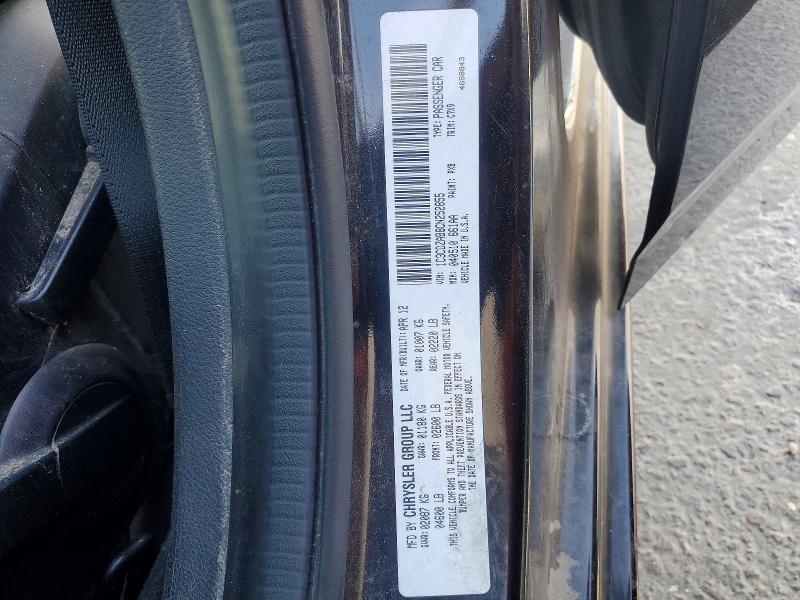 58270736 :رقم المزاد ، 1C3CDZAB8CN252855 vin ، 2012 Dodge Avenger مزاد بيع