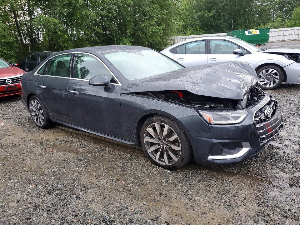 2021 Audi A4 მანქანა იყიდება აუქციონზე, vin: WAUABAF48MN014815, აუქციონის ნომერი: 56723036