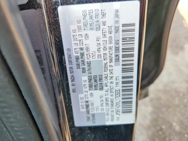 2020 Mazda Cx-5 მანქანა იყიდება აუქციონზე, vin: JM3KFACMXL1783930, აუქციონის ნომერი: 56745036