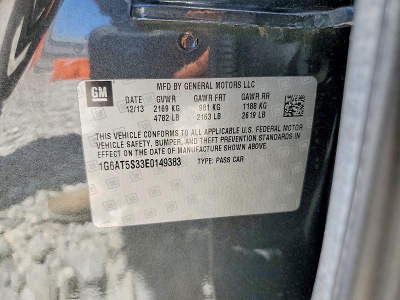 Продажа на аукционе авто 2014 Cadillac Cts, vin: 1G6AT5S33E0149383, номер лота: 57184606