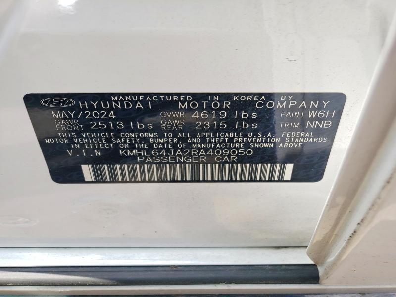 Продаж на аукціоні авто 2024 Hyundai Sonata, vin: KMHL64JA2RA409050, номер лоту: 57168916