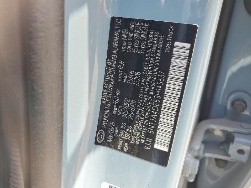 56775016 :رقم المزاد ، 5NTJA4DE5SH145637 vin ، 2025 Hyundai Santa Cruz مزاد بيع