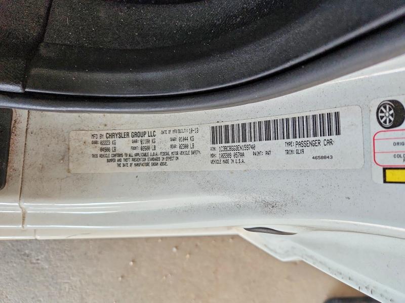 55759476 :رقم المزاد ، 1C3BCBGG3EN159740 vin ، 2014 Chrysler 200 مزاد بيع
