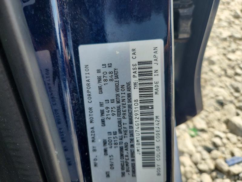 Aukcja sprzedaży 2016 Mazda 3, vin: JM1BM1U74G1293108, numer aukcji: 56717846