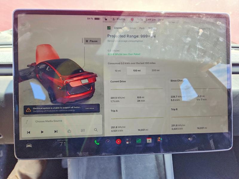 2025 Tesla Model 3 მანქანა იყიდება აუქციონზე, vin: 5YJ3E1EB3SF938187, აუქციონის ნომერი: 55884566