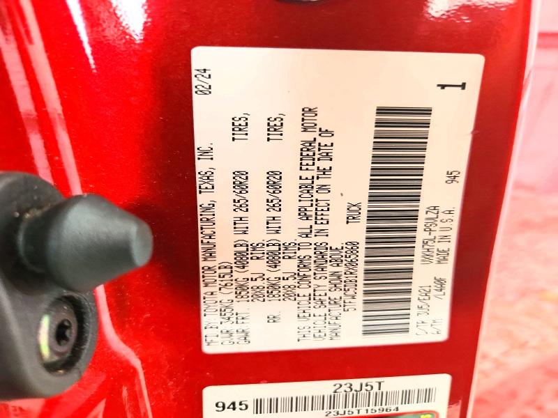 Aukcja sprzedaży 2024 Toyota Tundra, vin: 5TFWC5DB1RX065860, numer aukcji: 58789376