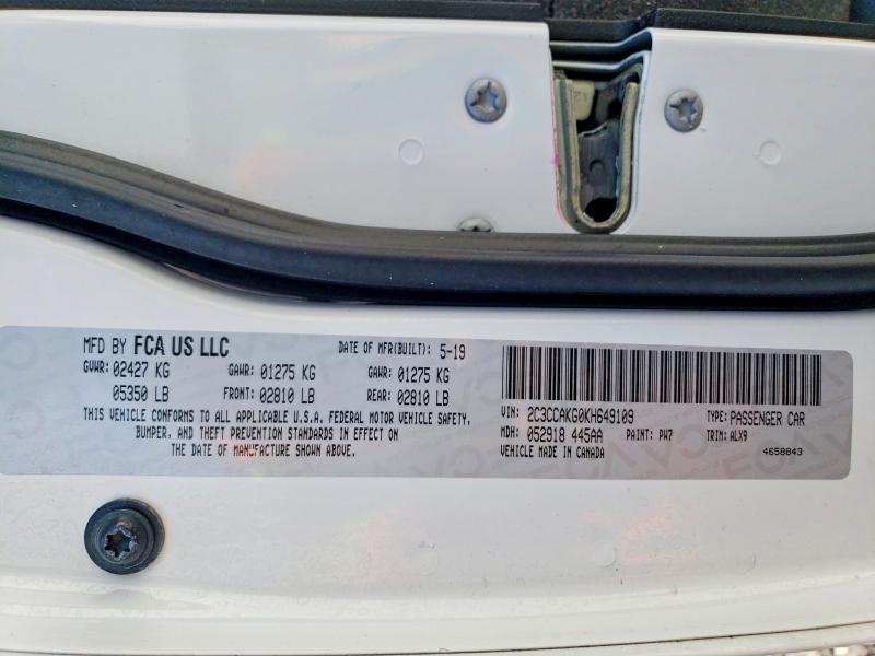 Aukcja sprzedaży 2019 Chrysler 300, vin: 2C3CCAKG0KH649109, numer aukcji: 55752556