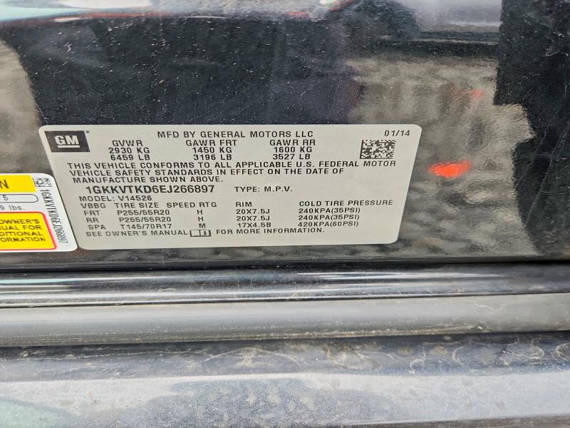 Продажа на аукционе авто 2014 Gmc Acadia, vin: 1GKKVTKD6EJ266897, номер лота: 58366726