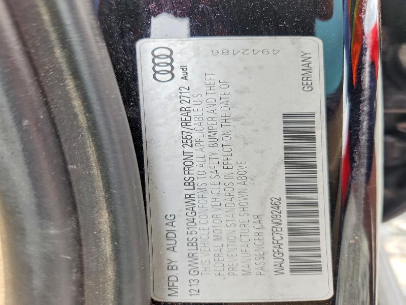 58778736 :رقم المزاد ، WAUGFAFC7EN092462 vin ، 2014 Audi A6 مزاد بيع